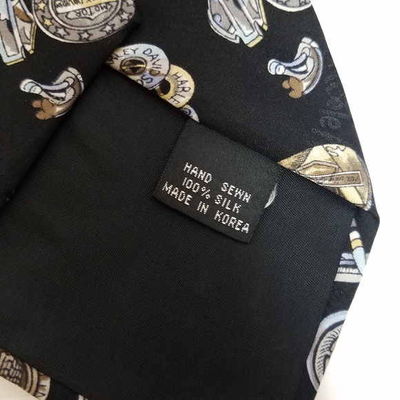 Nicole Miller vtg harley Davidson collective tie - Picture 5 of 5